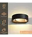 Artdelight Artdelight Moderne LED Wandleuchte Sharp - Schwarz/Mat Gold