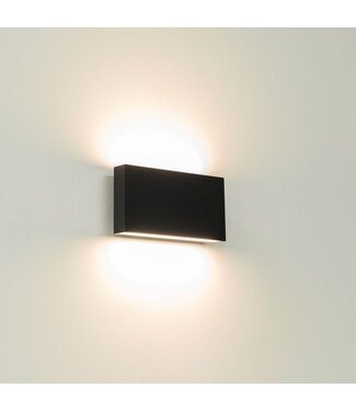 Artdelight LED-Wandleuchte Box 2L - Schwarz