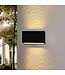 Artdelight Artdelight Moderne 2-flammige LED-Wandleuchte Box 2L - Schwarz