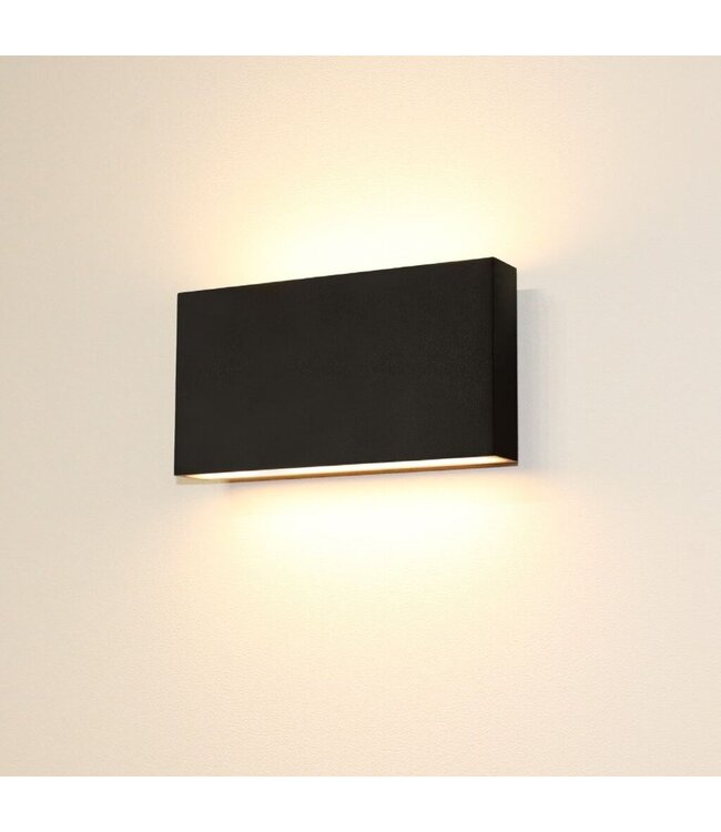 Artdelight Artdelight Moderne 2-flammige LED-Wandleuchte Box 2L - Schwarz