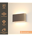Artdelight Artdelight Moderne 2-flammige LED-Wandleuchte Box 2L - Aluminium