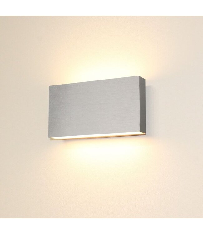Artdelight Artdelight Moderne 2-flammige LED-Wandleuchte Box 2L - Aluminium