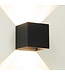 Artdelight Artdelight Industrielle G9-Wandleuchte Gymm - Schwarz