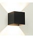 Artdelight Industrielle G9-Wandleuchte Gymm - Schwarz