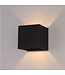 Artdelight Industrielle G9-Wandleuchte Gymm - Schwarz
