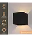 Artdelight Artdelight Industrielle G9-Wandleuchte Gymm - Schwarz
