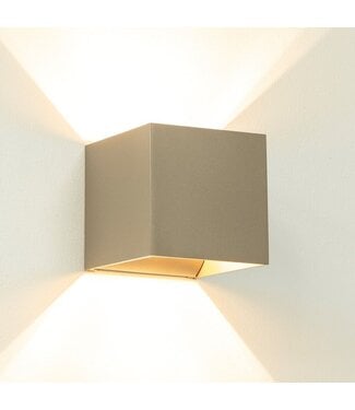 Artdelight G9-Wandleuchte Gymm - Champagner