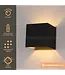 Artdelight Artdelight Industrielle G9-Wandleuchte Gymm - Schwarz/Gold