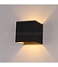Artdelight Artdelight Industrielle G9-Wandleuchte Gymm - Schwarz/Gold
