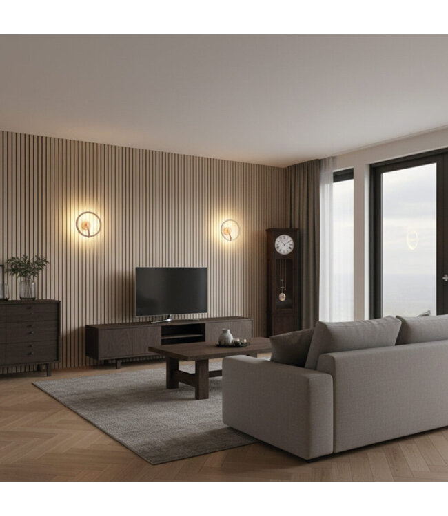 Artdelight Artdelight Moderne LED-Wandleuchte Oregon - Dunkelbronze