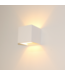 Artdelight Artdelight Überstreichbare G9-Wandleuchte Plaster Eckig - Weiß