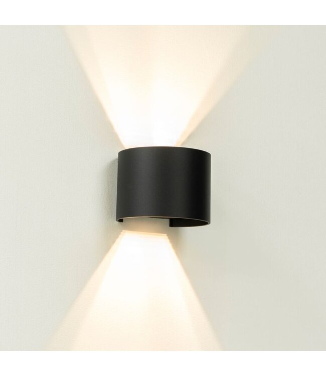 Artdelight Artdelight Industrielle G9-Wandleuchte Gyro - Schwarz