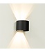 Artdelight Industrielle G9-Wandleuchte Gyro - Schwarz