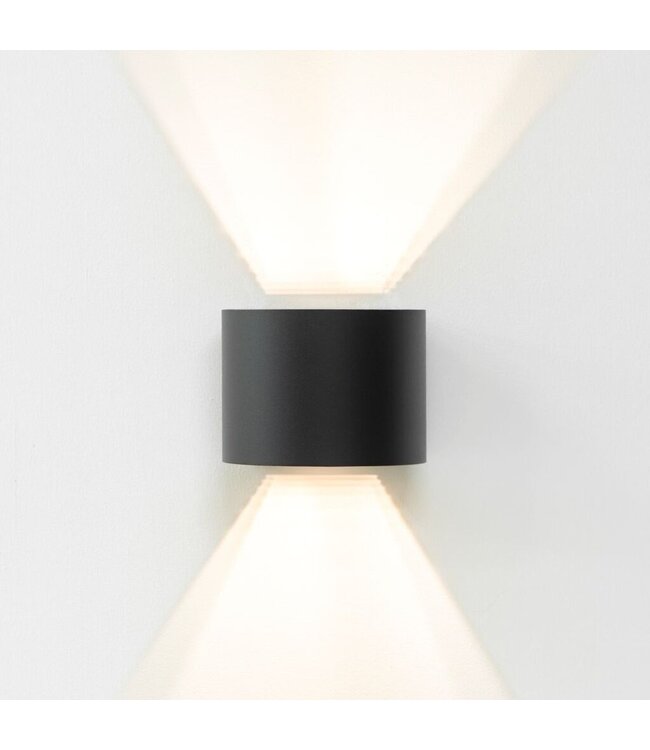 Artdelight Artdelight Industrielle G9-Wandleuchte Gyro - Schwarz