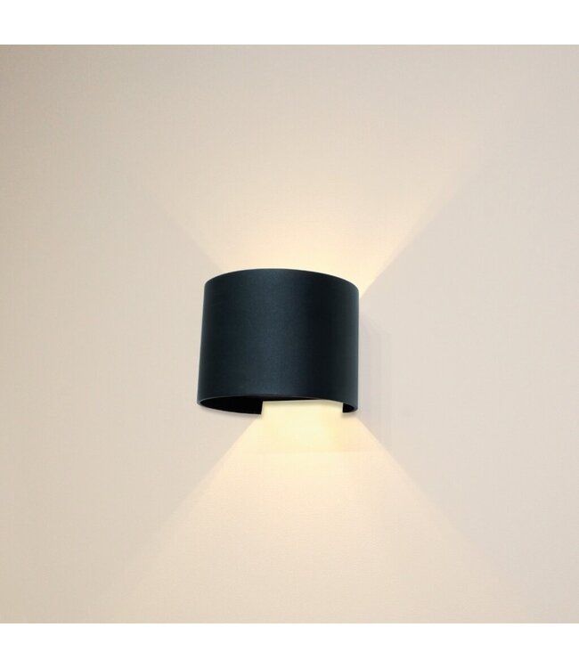 Artdelight Artdelight Industrielle G9-Wandleuchte Gyro - Schwarz