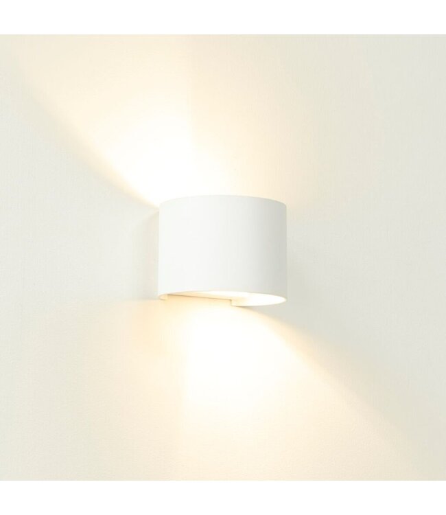 Artdelight Artdelight Industrielle G9-Wandleuchte Gyro - Weiß