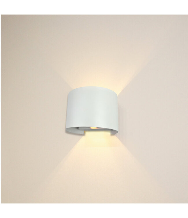 Artdelight Artdelight Industrielle G9-Wandleuchte Gyro - Weiß