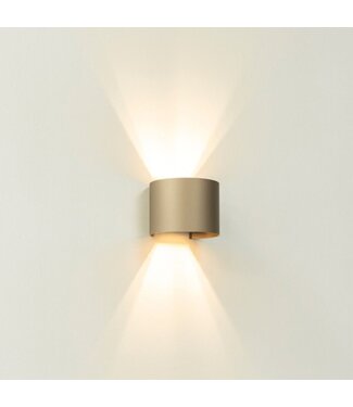 Artdelight G9-Wandleuchte Gyro - Champagner