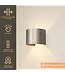 Artdelight Artdelight Industrielle G9-Wandleuchte Gyro - Champagner