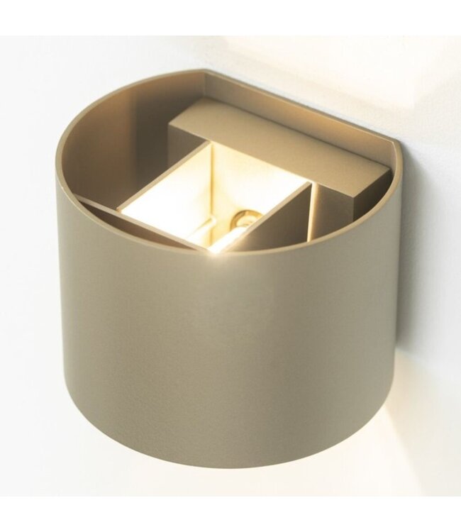 Artdelight Artdelight Industrielle G9-Wandleuchte Gyro - Champagner