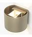 Artdelight Industrielle G9-Wandleuchte Gyro - Champagner