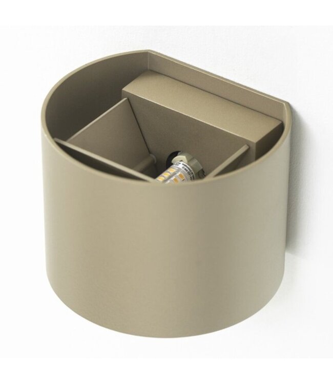 Artdelight Artdelight Industrielle G9-Wandleuchte Gyro - Champagner