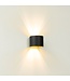 Artdelight Artdelight Industrielle G9-Wandleuchte Gyro - Schwarz/Gold