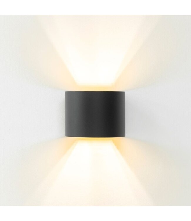Artdelight Artdelight Industrielle G9-Wandleuchte Gyro - Schwarz/Gold