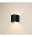 Artdelight Artdelight Industrielle G9-Wandleuchte Gyro - Schwarz/Gold