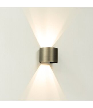 Artdelight G9-Wandleuchte Gyro - Antikbronze