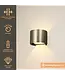 Artdelight Artdelight Industrielle G9-Wandleuchte Gyro - Antikbronze