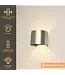 Artdelight Artdelight Industrielle G9-Wandleuchte Gyro - Gold