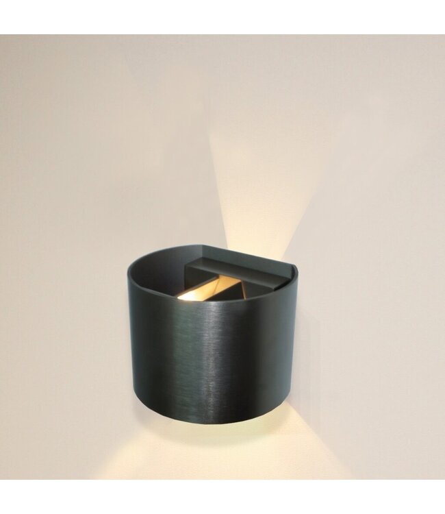 Artdelight Artdelight Industrielle G9-Wandleuchte Gyro - Gunmetal