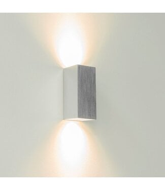 Artdelight GU10-Wandleuchte Dante 2 - Aluminium