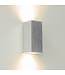 Artdelight Industrielle GU10-Wandleuchte Dante 2 - Aluminium