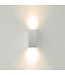 Artdelight Industrielle GU10-Wandleuchte Dante 2 - Aluminium