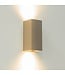 Artdelight Artdelight Industrielle GU10-Wandleuchte Dante 2 - Champagner