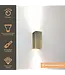 Artdelight Artdelight Industrielle GU10-Wandleuchte Dante 2 - Antikbronze