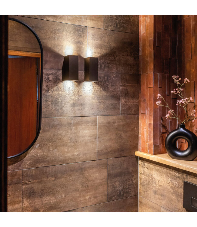 Artdelight Artdelight Industrielle GU10-Wandleuchte Dante 2 - Gunmetal