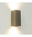 Artdelight Artdelight Industrielle GU10-Wandleuchte Dante 2 - Gunmetal