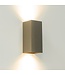 Artdelight Industrielle GU10-Wandleuchte Dante 2 - Gunmetal