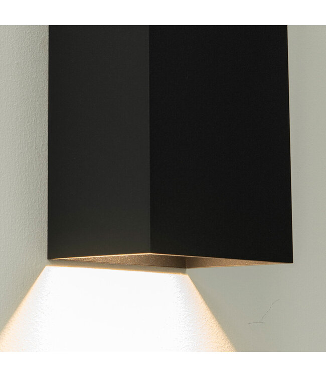 Artdelight Artdelight Industrielle GU10-Wandleuchte Dante 2 XL - Schwarz