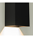 Artdelight Industrielle GU10-Wandleuchte Dante 2 XL - Schwarz