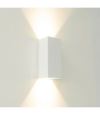 Artdelight GU10-Wandleuchte Dante 2 XL - Weiß