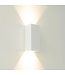 Artdelight Industrielle GU10-Wandleuchte Dante 2 XL - Weiß