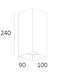 Artdelight Industrielle GU10-Wandleuchte Dante 2 XL - Weiß