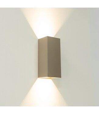 Artdelight GU10-Wandleuchte Dante 2 XL - Champagner