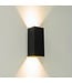 Artdelight Artdelight Industrielle GU10-Wandleuchte Dante 2 XL - Schwarz/Gold
