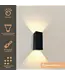 Artdelight Artdelight Industrielle GU10-Wandleuchte Dante 2 XL - Schwarz/Gold