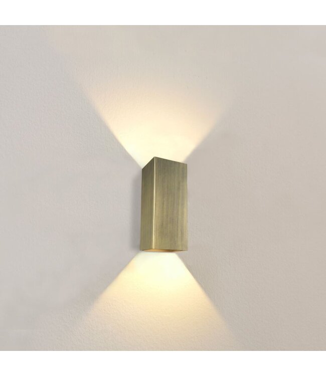 Artdelight Artdelight Industrielle GU10-Wandleuchte Dante 2 XL - Antikbronze